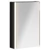 vidaXL Badezimmerspiegelschrank Schwarz Eichen-Optik 33 x 11,5 x 50 cm