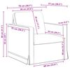vidaXL Sofa 2 pcs Rosa Gesamtabmessungen: 138 x 78 x 80 cm (B x T x H)
