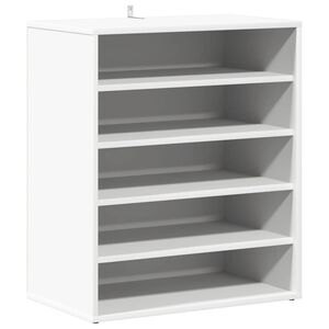 vidaXL Schuhschrank Wei&szlig; 60x35x70 cm Holzwerkstoff