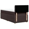 vidaXL Boxspringbett mit Matratze Dunkelbraun 80x200 cm Stoff
