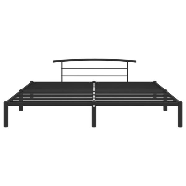 vidaXL Bettgestell Schwarz Metall 200x200 cm