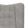 vidaXL Sessel Hellgrau 63 x 67 x 94 cm Samt