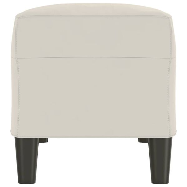 vidaXL Sitzbank Creme 100x35x41 cm Samt