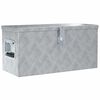 vidaXL Aluminiumkiste 61,5 x 26,5 x 30 cm Silbern