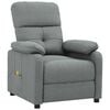 vidaXL Massagesessel Dunkelgrau Stoff