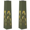 vidaXL Solar LED Weg Licht 2 pcs Olive Gr&uuml;n Kalt gewalzter Stahl