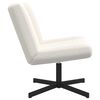 vidaXL Drehstuhl Creme 63 x 75 x 76 cm Schafsleder