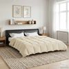 vidaXL Ganzjahresbettdecke Gepolstert Creme 200 x 220 cm Mikrofaser