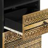 vidaXL Badschrank 38x33,5x160 cm Massivholz Mango