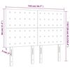 vidaXL LED Kopfteil Dunkelgrau 144x5x118/128 cm Stoff