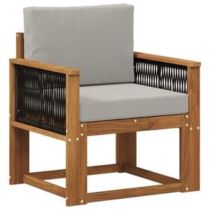 vidaXL Outdoor Mittelsofa Massivholz Akazie Natur