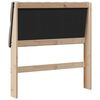 vidaXL Gepolstertes Kopfteil Taupe 90 cm Massives Kiefernholz