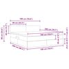 vidaXL Bett mit Stauraum und LED mit LED Schwarz 180 x 200 cm Stoff