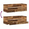 vidaXL Tagesbett mit Kopfteil Altholz 90 x 190 cm Holzwerkstoff
