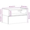vidaXL Wand-Nachttisch Sonoma-Eiche 45x26x28,5 cm
