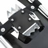 vidaXL 3 in 1 Schneeschuhe Silber und Schwarz 25 Zoll