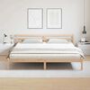 vidaXL Bettrahmen Braun 215,5 x 205,5 x 69,5 cm Massivholz Kiefer