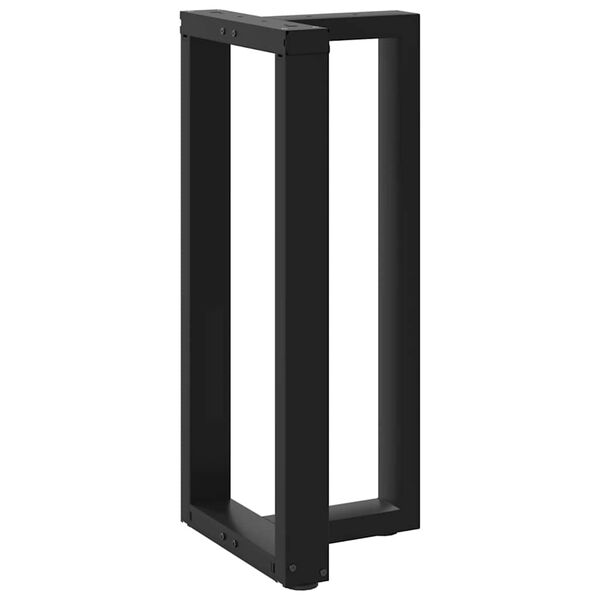 vidaXL Bartischbeine T-Form 2 Stk. Schwarz 50x35x(90-91) cm Stahl