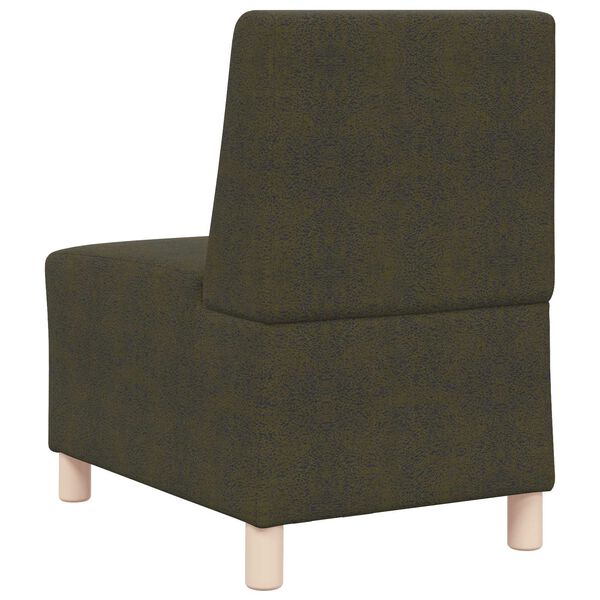 vidaXL Sofa-Stuhl ohne Armlehnen Armeegr&uuml;n 55 cm Wildleder-Optik