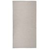 vidaXL Outdoor-Teppich Flachgewebe 100x200 cm Hellgrau