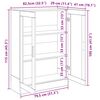 vidaXL B&uuml;cherschrank Artisan-Eiche 82,5x30,5x115 cm Holzwerkstoff
