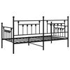 vidaXL Tagesbettrahmen Schwarz 90 x 190 cm Stahl