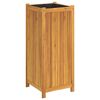 vidaXL Pflanzk&uuml;bel mit Einlage 42x42x100 cm Massivholz Akazie