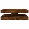 vidaXL Couchtisch 360-Grad Drehbar R&auml;uchereiche 90x90x34,5 cm