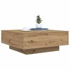 vidaXL Couchtisch Artisan-Eiche 80 x 80 x 31 cm Holzwerkstoff