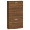 vidaXL Schuhschrank Braun Eichen-Optik 59x17x108 cm Holzwerkstoff