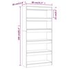 vidaXL B&uuml;cherregal/Raumteiler Wei&szlig; 80x30x166 cm Holzwerkstoff
