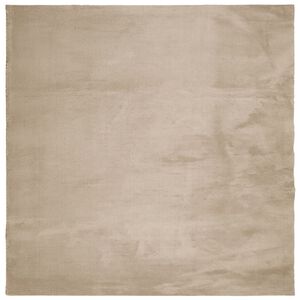 vidaXL Teppich HUARTE Kurzflor Weich und Waschbar Sandfarben 200x200cm