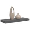 vidaXL Schweberegal Hochglanz-Grau 60x23,5x3,8 cm MDF