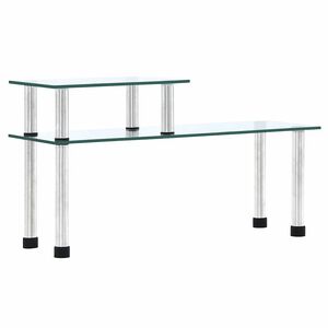 vidaXL K&uuml;chenregal Transparent 45&times;16&times;26 cm Hartglas