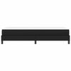 vidaXL Bettrahmen mit Matratze Schwarz 90 x 200 cm Stoff