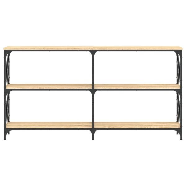 vidaXL Konsolentisch Sonoma-Eiche 156x28x80,5 cm Holzwerkstoff