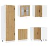 vidaXL 14-tlg. K&uuml;chenschrank-Set Porto Artisan-Eiche Holzwerkstoff