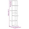 vidaXL Wand-Eckregal Artisan-Eiche 36,5x36,5x140 cm Holzwerkstoff