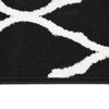 vidaXL Teppichl&auml;ufer BCF Schwarz und Wei&szlig; 80x200 cm