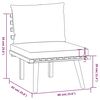 vidaXL 4-tlg. Garten-Lounge-Set mit Kissen Massivholz Akazie