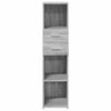 vidaXL Highboard Grau Sonoma 30x42,5x124 cm Holzwerkstoff