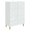 vidaXL Sideboard Wei&szlig; 66 x 34,5 x 95 cm Holzwerkstoff