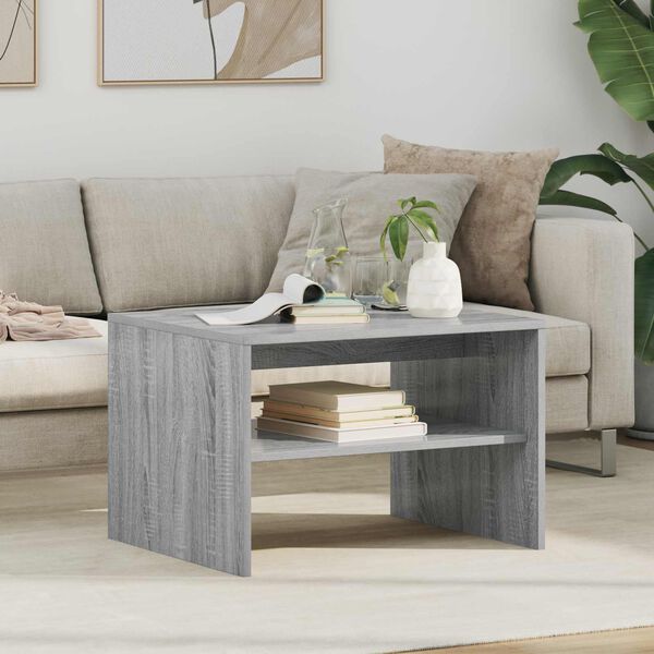 vidaXL Couchtisch Graues Sonoma 60 x 50 x 40 cm Holzwerkstoff