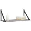 vidaXL Wandregale 2 Stk. Grau Sonoma 60x25x25,5 cm Holzwerkstoff