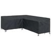vidaXL M&ouml;belbezug 250 x 180 x 80 cm 210D Oxford Stoff L-Form Schwarz