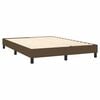 vidaXL Boxspringbettgestell Dunkelbraun 140x190 cm Stoff