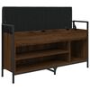vidaXL Schuhbank Braun Eichen-Optik 105,5x32x57,5 cm Holzwerkstoff