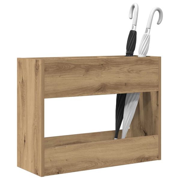 vidaXL Sonnenschirmhalter Artisan-Eiche 65 x 24 x 50 cm Holzwerkstoff