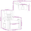 vidaXL Relaxsessel Creme Kunstleder