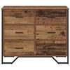 vidaXL Kommode mit Schubladen 2 pcs Altholz 91 x 35,5 x 74,5 cm